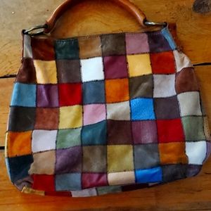 Lucky Brand patchwork hobo bag